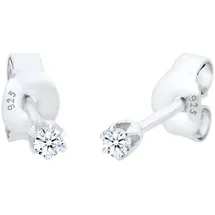 Elli DIAMONDS Ohrringe Damen Basic Ohrstecker mit Diamant (0.06 ct.) in 925 Sterling Silber