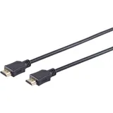 Helos Anschlusskabel, HDMI Stecker/Stecker, 4K, 1,5m, schwarz HDMI 2.0 Stecker/Stecker HEAC , 3840 x 2160 (1.50 m, HDMI), Video Kabel