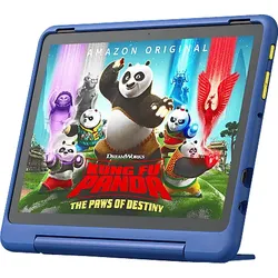 AMAZON Fire HD 10 Kids Pro (2023), Tablet, 32 GB, Zoll, Schwarz, mitgelieferte Hülle im Nebula Design