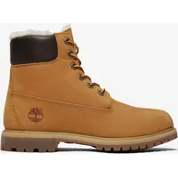 Timberland Womens 6 Inch Warm Lined Waterproof Boot wheat 5.5 Wide Fit