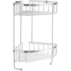 Smedbo Sideline Eckseifenkorb, zweifach DK2031, Accessoires, chrom