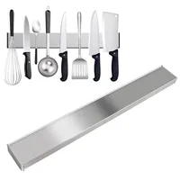 BAYLI 2er Set Magnetleiste selbstklebend 50cm - Messerleiste Edelstahl