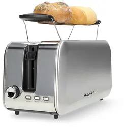Nedis KABT400AL, 4 Scheibe(n), Silber, Aluminium, Kunststoff, Tasten, Drehregler
