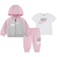 Nike Kids Color Blocked Hbr Jogger Shirt, Medium Soft Pink, - 3-4 Jahre