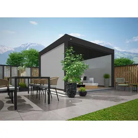 Weide Sonnenrollo für Weide Pergola Anthrazit