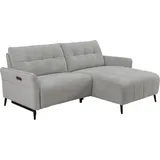 INOSIGN »DENIO 3-Sitzer, L-Form (Breite 209cm), elektr. Relaxfunktion, USB-A/C«, Liegefunktion durch Recliner, Federkernpolsterung, grau