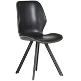 Möbel Kraft Stuhl schwarz Breite 47 cm