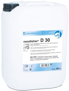 Dr. Weigert neodisher D 30 Reinigungsverstärker, Aktivchlorfreie Zusatzkomponente zur Verstärkung der Reinigungswirkung, 20 Liter - Kanister