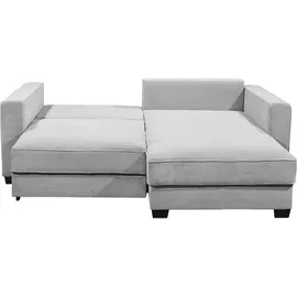 Black Red White Ecksofa - Breitcordstoff - mit Kissen