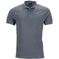 James & Nicholson Men's Pima Poloshirt in Premiumqualität grau,
