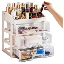 Soulima Kosmetik Organizer 3 Schubladen 1-tlg. transparent