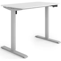 eSmart Germany ETX-121GW 100x60cm Weiß Ergonomischer Steh-Sitz-Schreibtisch Stufenlos elektrisch höhenverstellbar 73,5-123,5cm 3x Memory Aktivitätserinnerung Soft-Start/Stopp Schnelle Montage