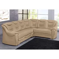 Ecksofa SIT & MORE "Bansin L-Form" Sofas Gr. B/H/T: 265cm x 94cm x 215cm, Luxus-Microfaser ALTARA NUBUCK, langer Schenkel links, mit Bettfunktion, braun (café) wahlweise mit Bettfunktion