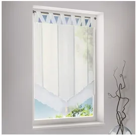 Happy Home Scheibengardine Laguna weiß B/H: 60 cm x 97 cm halbtransparente Bistrogardine