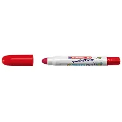 EDDING FUNTASTICS 16 WINDOW FUN - Marker - für Glas, Textil, Leinwand - Rot, Hel