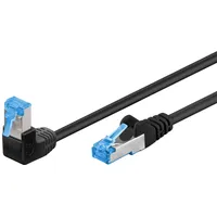 Goobay CAT 6A Patchkabel 1x 90° gewinkelt, S/FTP (PiMF),