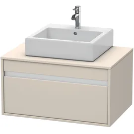 Duravit Waschtischunterschrank 1 Auszug 80 x 42,6 x 55 cm Taupe Matt