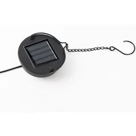 Dehner Solarleuchte Metall Ø18 x H19 cm inkl. Dämmerungssensor schwarz