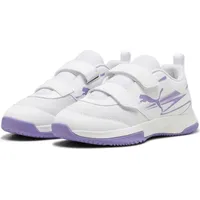 Puma Varion II Hallenschuhe mit Klettverschluss Kinder 04 white/lavender alert 32