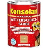 Consolan Wetterschutzfarbe Sandgelb Seidenglänzend 750 ml