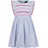 blue seven Sommerkleid BLUE SEVEN "Blue Seven Kleid", Mädchen, Gr. 122, blau (5100, mittelblau), 100% Baumwolle, normal, Rundhals, Kleider Sommerkleid