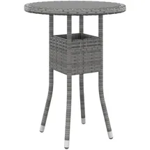vidaXL Gartentisch Ø60 x 75 cm Grau