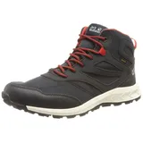 Jack Wolfskin Woodland Texapore Mid K Walking-Schuh, Night Blue/Red, 28 EU