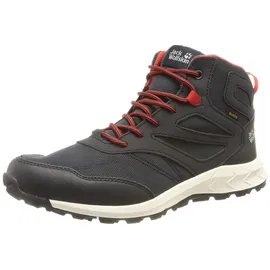 Jack Wolfskin Woodland Texapore Mid K Walking-Schuh, Night Blue/Red, 28 EU