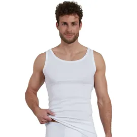 Götzburg Herren Unterhemden im Pack - Feinripp, Unterwäsche Set, Pure Cotton Weiß M