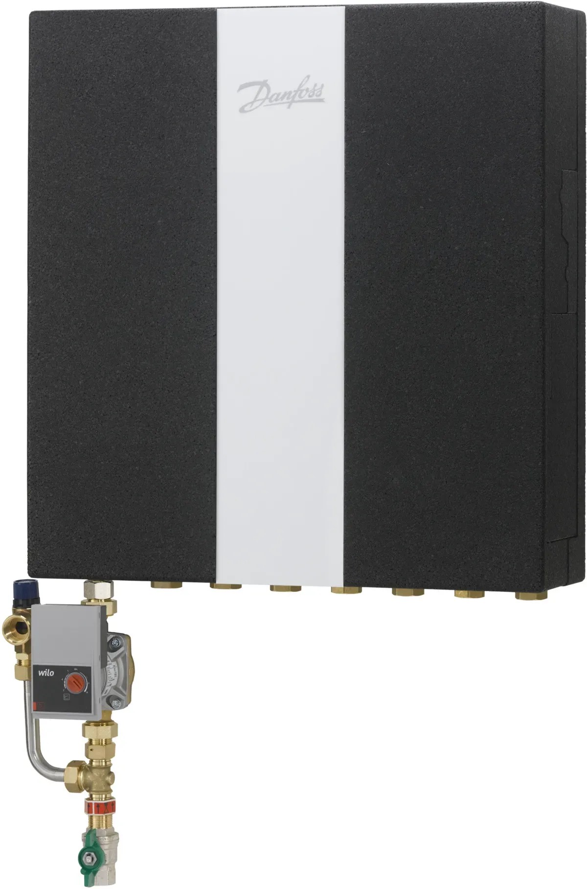 Danfoss Wohnungsstation Evoflat FSS 3 HT-Heizung, 55kW, Dämmhaube, Zirku
