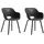 KETER Noa Gartenstuhl 59,5 x 68,5 x 41 cm schwarz 2 St.