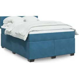 vidaXL Boxspringbett 140 x 200 cm Blau