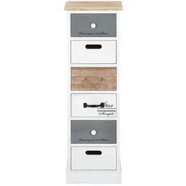 CARO-Möbel Aviano 29 x 91 x 27 cm Weiß