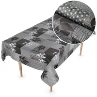 ANRO Tischdecke Besonders Feine Wachstuchtischdecke Premium Gartentischdecke (Einzelstück 1-tlg),