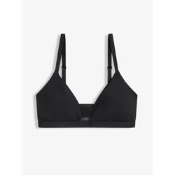 bonprix Gepolstertes Bralette ohne Bügel, schwarz, 34