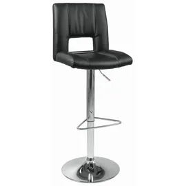 VCM 2er-Set Actona Barhocker Sylvia Lederoptik Schwarz