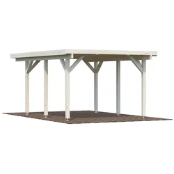 Palmako Carport Karl 11,7 m2 naturbelassen Holzcarport