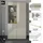 Set One by Musterring Standvitrine Reno 92 x 42 x 185 cm Braun