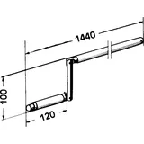 SOMFY Gelenkkurbel 9701384
