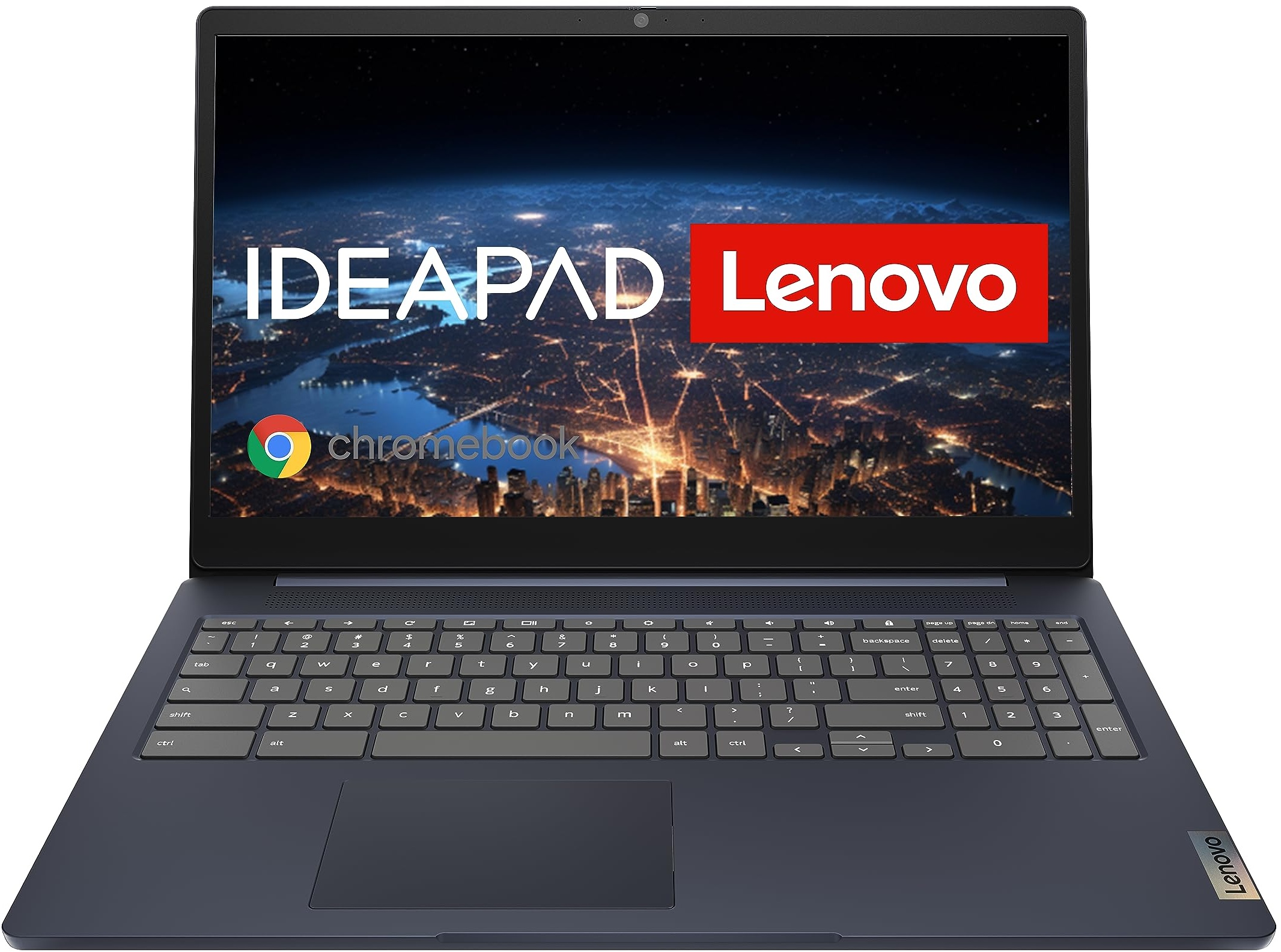 Lenovo Chromebook IdeaPad Slim 3i | 15,6" Full HD Display | Intel Celeron N4500 | 4GB RAM | 64GB SSD | Intel UHD Grafik | Chrome OS | QWERTZ | blau | 3 Monate Premium Care