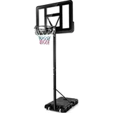 Costway Basketballständer 130-305 cm höhenverstellbar, Basketballkorb mit Ständer & 2 Rädern