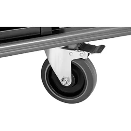 Uniprodo Reinigungswagen 150 kg Schwarz 2 St.