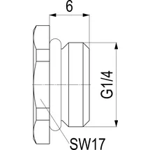 Schlösser 0018360800001 Verschlussstopfen Messing O-Ring