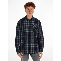 Tommy Jeans Karohemd »TJM RLX CHECK CORDUROY SHIRT«, mit Brusttasche TOMMY JEANS Dark Night Navy XL