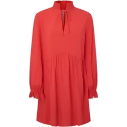 Pepe Jeans für Damen. PL953444 Beverly rotes Kleid (XS), Lässig, Viskose, Langarm