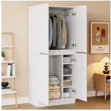OKWISH Kleiderschrank Schrank (Doppeltür mit Stauraum für Kleidung & Accessoires, Modernes Design, 70 x 40 x 170 cm)