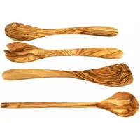 Olivenholz-erleben Kochbesteck-Set (Set, 4 tlg.), braun (holzfarben), Olivenholz, Kochbesteck-Sets