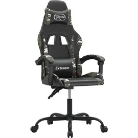 vidaXL Gaming-Stuhl Drehbar Tarnfarben Grün