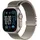 GPS + Cellular 49 mm Titangehäuse natur, Milanaise Armband natur S