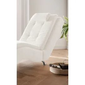 Home Affaire Relaxliege HOME AFFAIRE "Vengo 2, moderne Solitär Relaxpolsterliege, bequem und elegant", weiß, B:70cm H:92cm T:170cm, Sofas, mit Kopfkissen, Mattenoptik auf Korpus